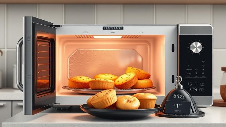 can you bake in a microwave grill?