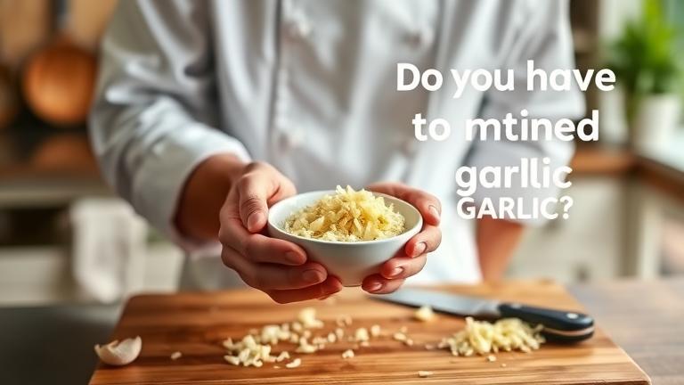 do you have to cook minced garlic?