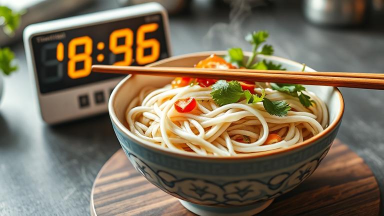how long do you cook rice noodles?