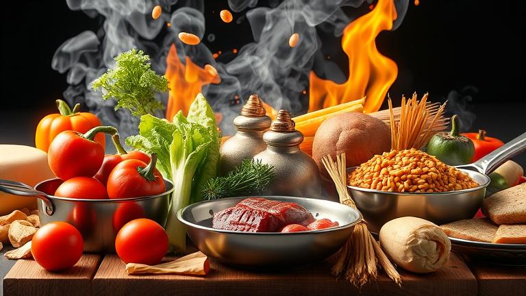 what happens when food is cooked brainly?