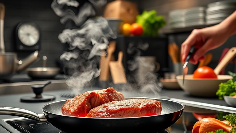 how do you cook meat quickly?