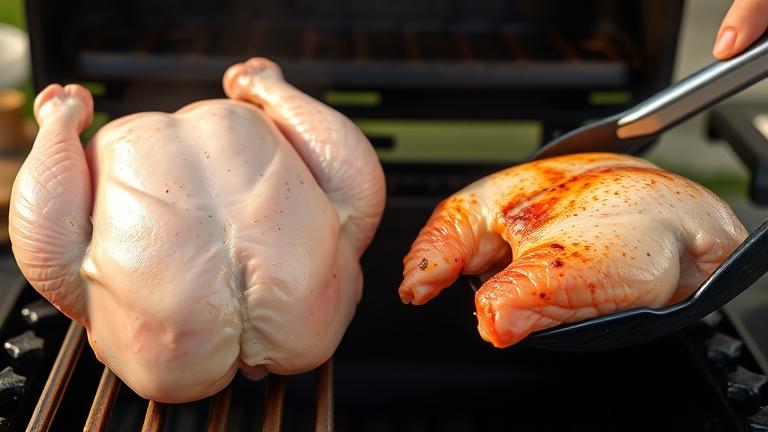 should i parboil chicken before grilling?