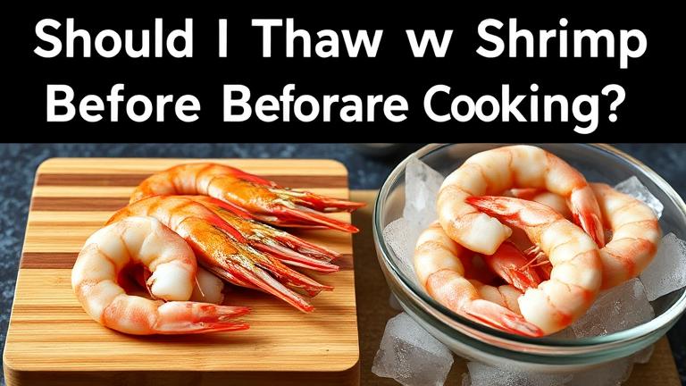should i thaw shrimp before cooking?
