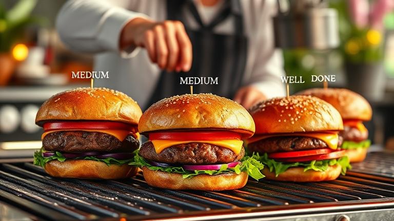 how should you get your burger cooked?