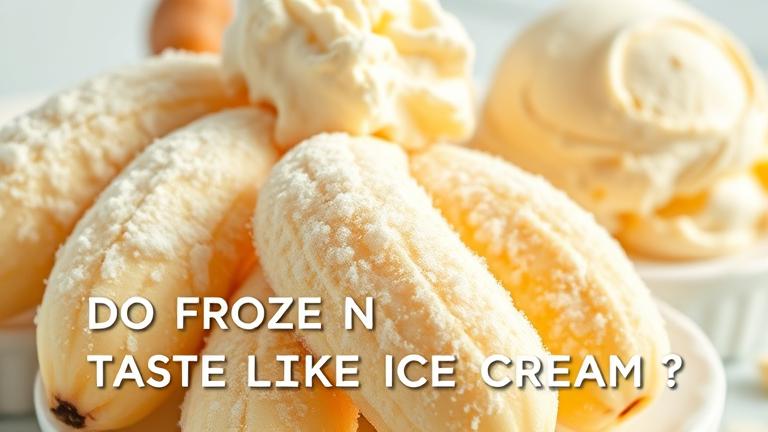 Do frozen bananas taste like ice cream?