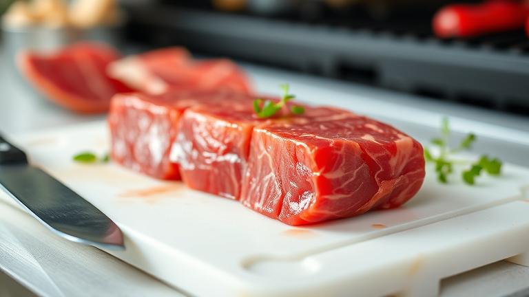 can you eat raw red meat?