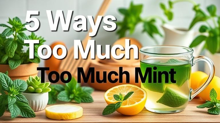 how to counteract too much mint 5 ways?