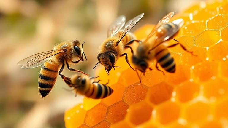 are bees attracted to honey?