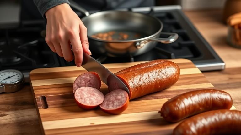 how long do you cook large sausage?