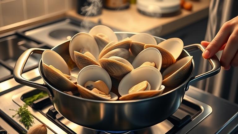 how do you cook clams so they are not rubbery?