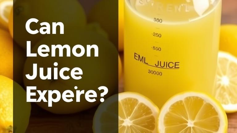 can lemon juice expire?