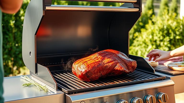 how do you cook a beef roast on a gas grill?