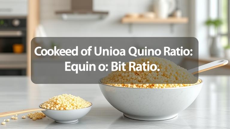 what is the ratio of cooked to uncooked quinoa?