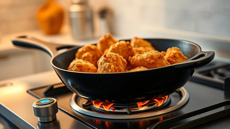 should i fry chicken on high?