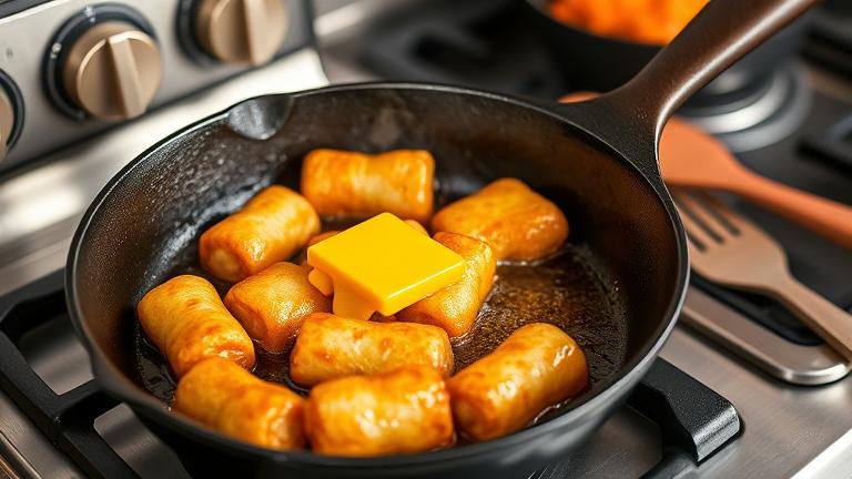 how do you pan fry cheddar smokies?