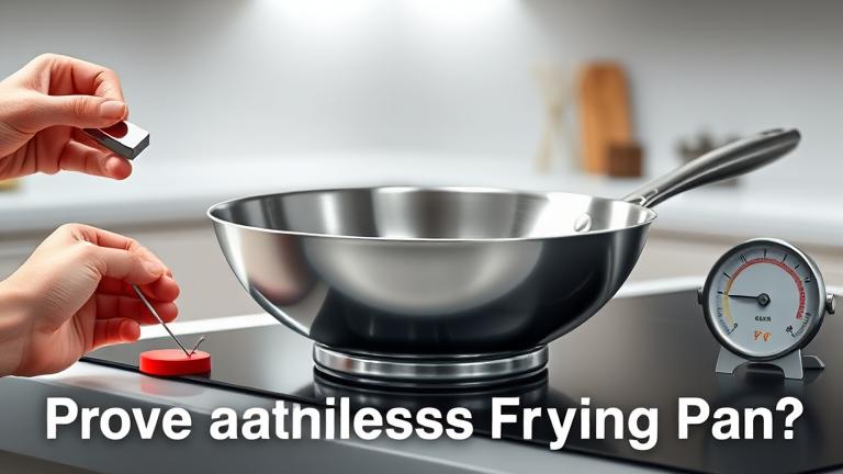 how do you prove a stainless steel frying pan?