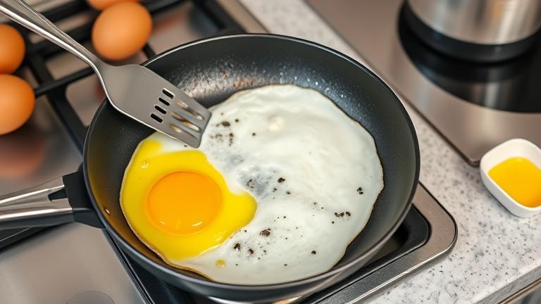 what are the steps to fry an egg?