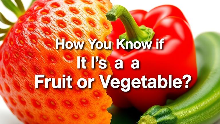 how do you know if it is a fruit or vegetable?