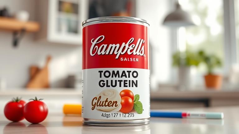 does campbells tomato soup contain gluten?