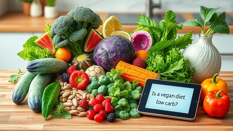 is a vegan diet low carb?