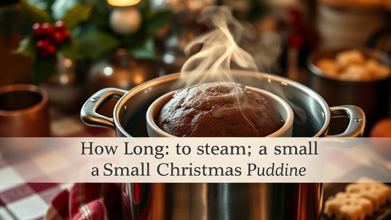 how long to steam a small christmas pudding?