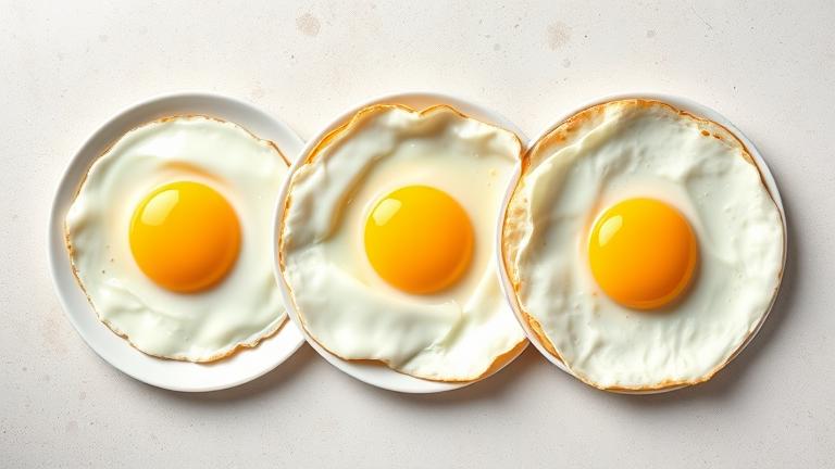 what are the three levels of doneness for fried eggs?