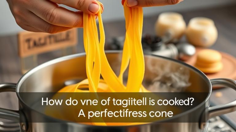 how do you know when tagliatelle is cooked?