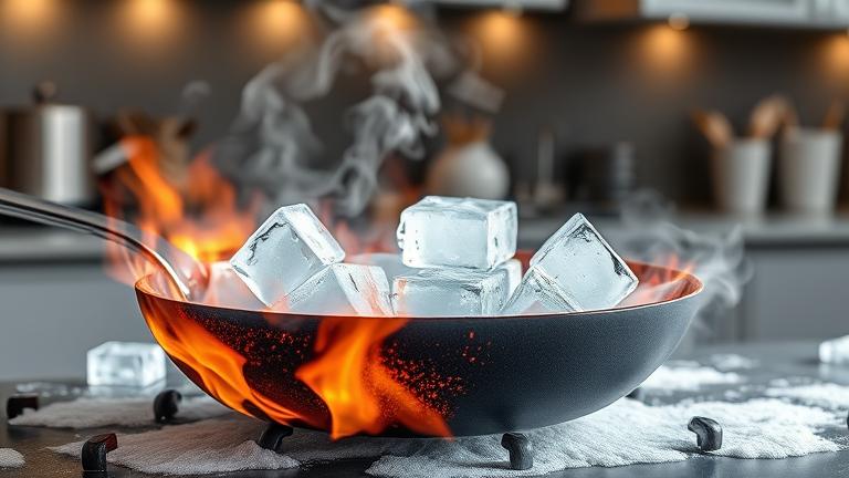 can u fry ice?