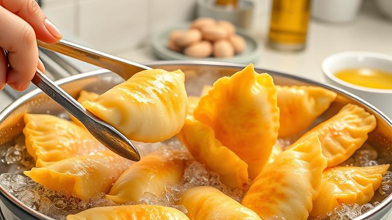 how do you deep fry perogies?