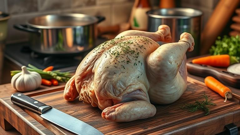 how do you cook old chickens?