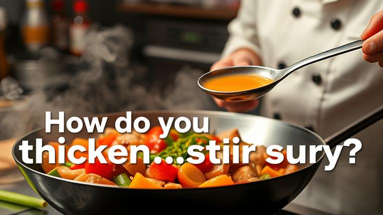 how do you thicken stir fry sauce?