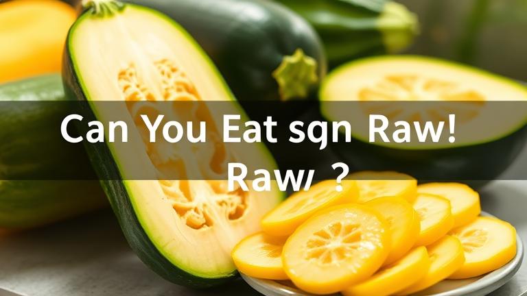 can you eat squash raw?