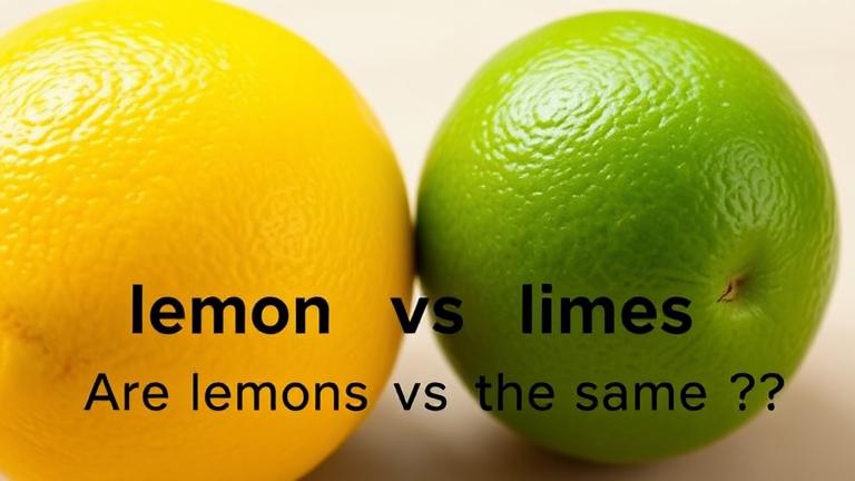 are lemons and limes the same thing?