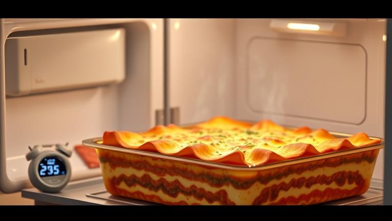 how long does it take to cook lasagna from a refrigerator?