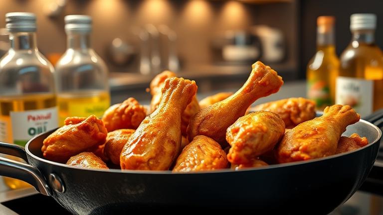 what is the best oil to fry wings in?