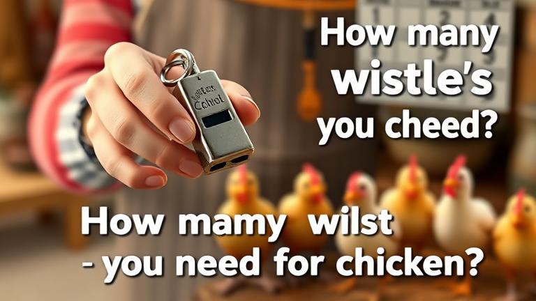 how many whistles do you need for chicken?
