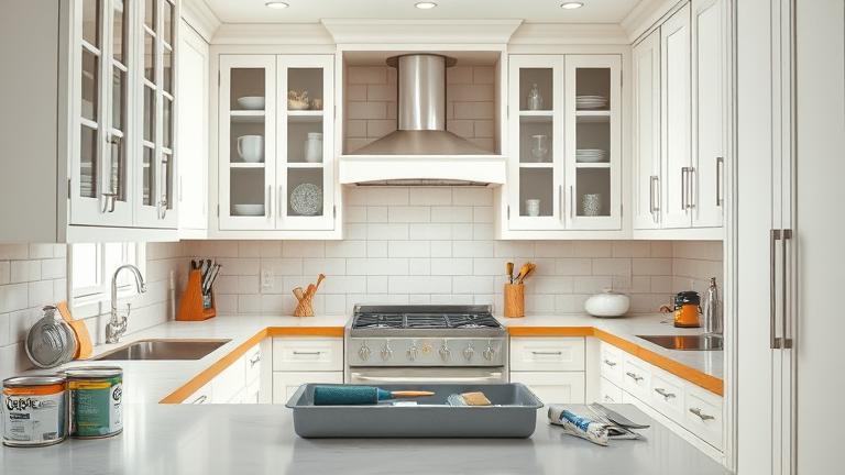 how to paint and glaze kitchen cabinets? - Test Food Kitchen