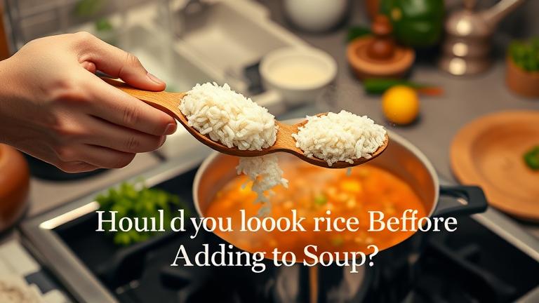 Test Kitchen Rice should you cook rice before adding to soup? - Test Food Kitchen