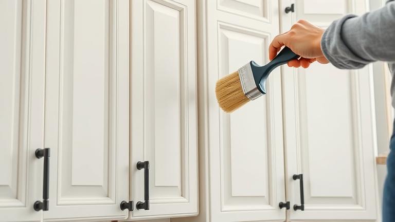 how to paint kitchen cabinets antique white? - Test Food Kitchen