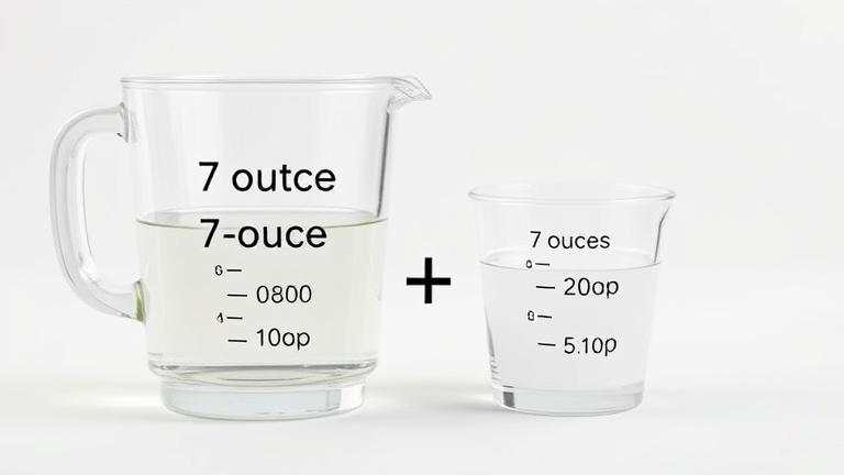 is 7 oz half a cup?