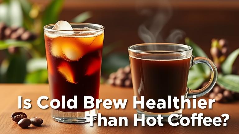 is cold brew healthier than hot coffee?