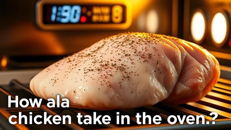 how long does a breast of chicken take in the oven?