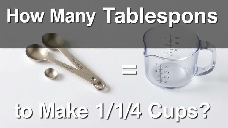 how many tablespoons does it take to make 1 and 1 4 cup? - Test Food