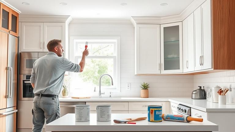 how to paint oak kitchen cabinets white? - Test Food Kitchen