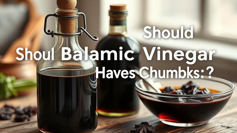 should balsamic vinegar have chunks?