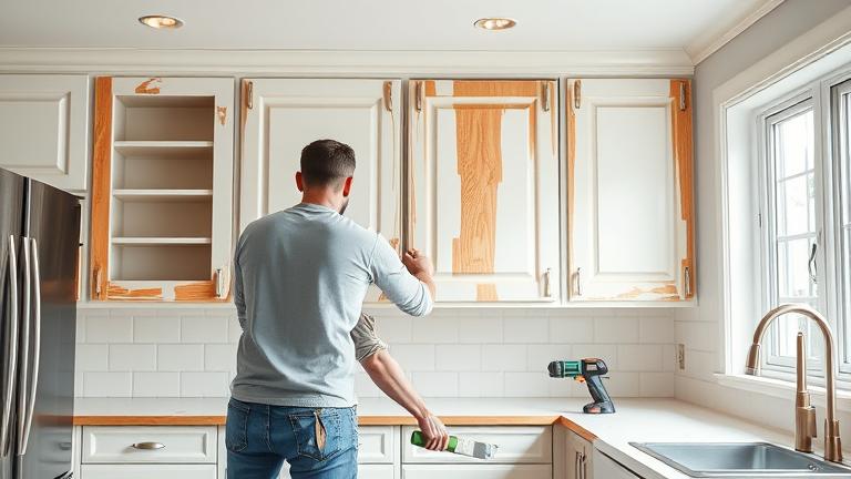 how to remove old paint from kitchen cabinets? - Test Food Kitchen