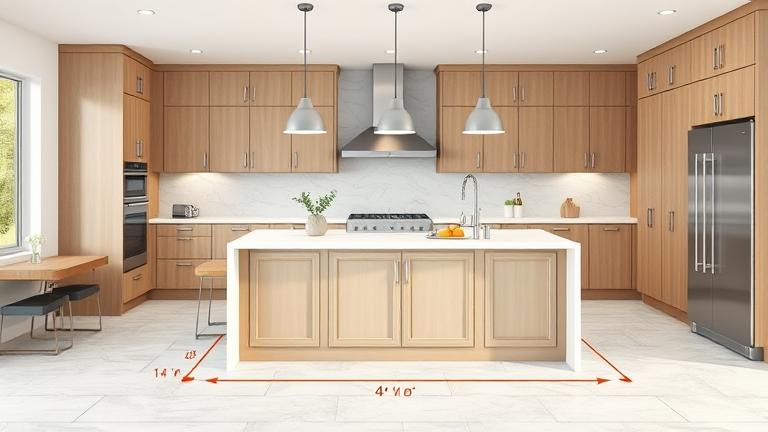 how wide should a kitchen island be? - Test Food Kitchen