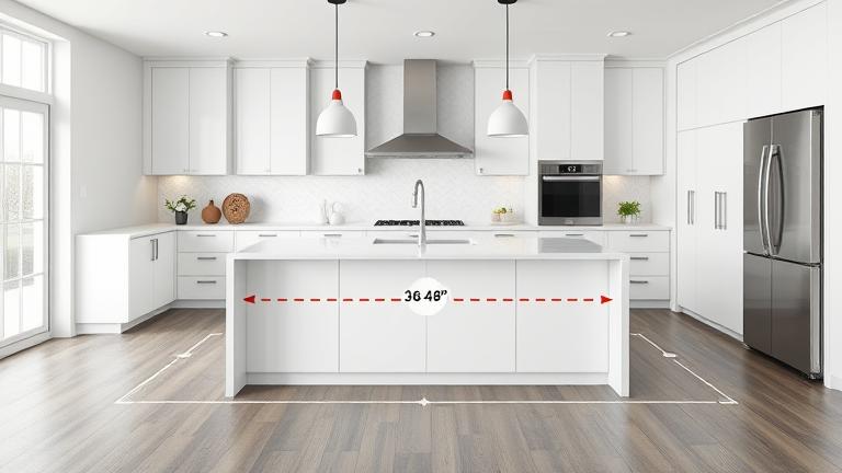 how much space do you need for a kitchen island? - Test Food Kitchen