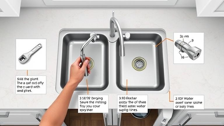 how to install a delta kitchen faucet with sprayer? - Test Food Kitchen