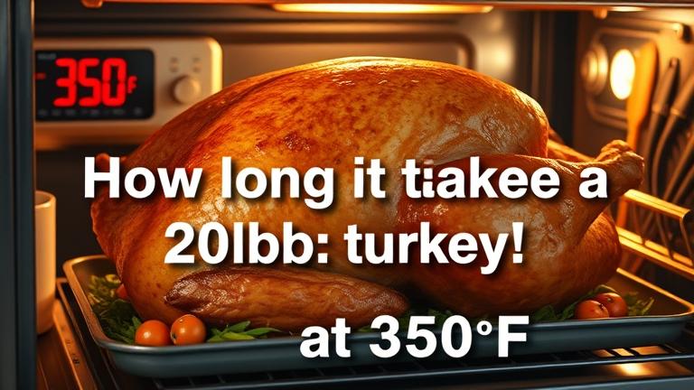 how long does it take to cook a 20lb turkey at 350 degrees? - Test Food